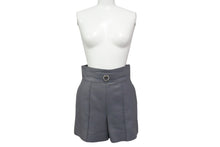 Load image into Gallery viewer, HERMES エルメス ショートパンツ ショーツ サイズ34 ラムレザー グレー 2021年 Dカン オールレザー 美品 中古 4b003292