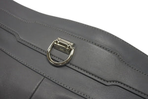 HERMES エルメス ショートパンツ ショーツ サイズ34 ラムレザー グレー 2021年 Dカン オールレザー 美品 中古 4b003292
