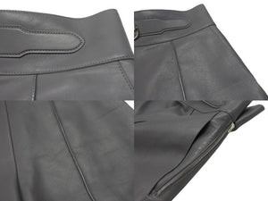 HERMES エルメス ショートパンツ ショーツ サイズ34 ラムレザー グレー 2021年 Dカン オールレザー 美品 中古 4b003292