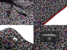 Load image into Gallery viewer, 極美品 CHANEL シャネル ノーカラー ツイードジャケット P77692V60404 サイズ36 ウール ラインストーン レッド 中古 4b003296