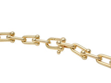 Load image into Gallery viewer, TIFFANY&amp;Co. ティファニー ハードウェア グラジュエイテッド リンク ネックレス Au750 イエローゴールド 重量約74.7g 美品 中古 4b003299