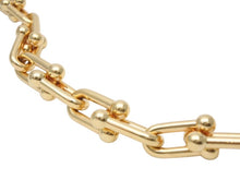 Load image into Gallery viewer, TIFFANY&amp;Co. ティファニー ハードウェア グラジュエイテッド リンク ネックレス Au750 イエローゴールド 重量約74.7g 美品 中古 4b003299