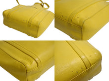 Load image into Gallery viewer, BALENCIAGA バレンシアガ エブリデイトート XXS 2WAY トートバッグ ハンドバッグ レザー イエロー ブラック 美品 中古 4b003304