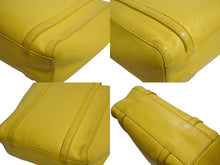 Load image into Gallery viewer, BALENCIAGA バレンシアガ エブリデイトート XXS 2WAY トートバッグ ハンドバッグ レザー イエロー ブラック 美品 中古 4b003304