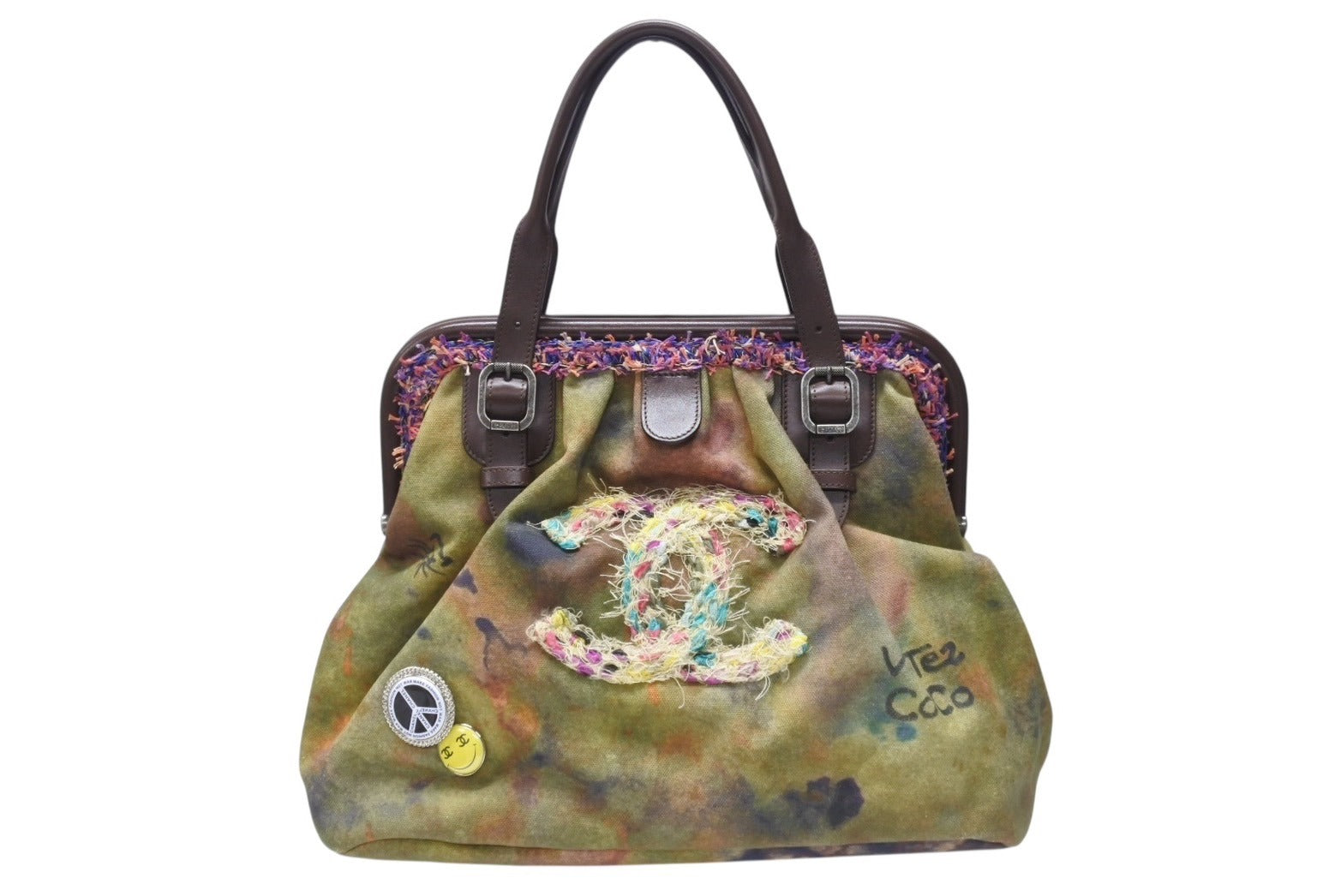 【VINTAGE】シャネル 台形ハンドバッグ CHANEL 未使用保管品 シール有 5番台 シャネル マトラッセ ココ
