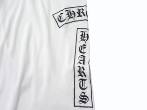CHROME HEARTS クロムハーツ タンクトップ CHクロス ホースシューロゴ アメリカ製 コットン ブラック ホワイト サイズM 美品 中古 4b003349 