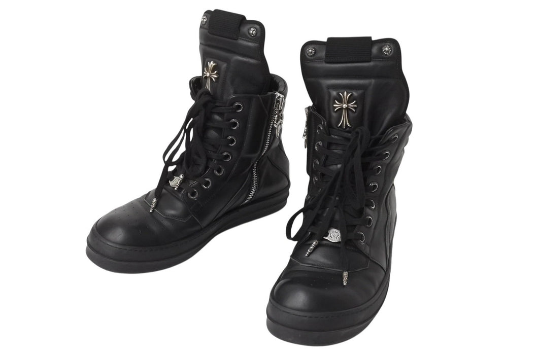CHROME HEARTS クロムハーツ × RICK OWENS リックオウエンス ジオバスケットバスケットボール W15 5710 サイズ42 ダガー CHクロス 美品 中古 4b003355 