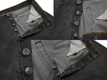 画像をギャラリービューアに読み込む, 未使用 CHROME HEARTS クロムハーツ デニムパンツ ジーンズ サイズ33 Levi&#39;s リーバイス 501 クロスボール グレー 中古 4b003356 