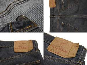 未使用 CHROME HEARTS クロムハーツ デニムパンツ ジーンズ サイズ33 Levi's リーバイス 501 クロスボール グレー 中古 4b003356 