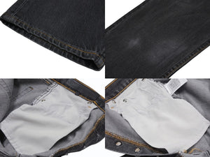 未使用 CHROME HEARTS クロムハーツ デニムパンツ ジーンズ サイズ33 Levi's リーバイス 501 クロスボール グレー 中古 4b003356 