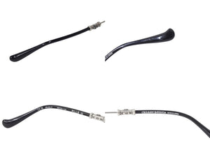 極美品 CHROME HEARTS クロムハーツ PILLS III メガネ シルバー925 55☐20-144 アイウェア フローラル CHプラス スクエア シルバー金具 中古 4b003357