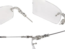 Load image into Gallery viewer, 極美品 CHROME HEARTS クロムハーツ PILLS III メガネ シルバー925 55☐20-144 アイウェア フローラル CHプラス スクエア シルバー金具 中古 4b003357