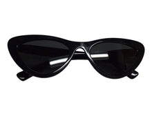 Load image into Gallery viewer, MIUMIU ミュウミュウ キャットアイ サングラス アイウェア SMU01V サイズ55□19 140 ブラック ゴールド 良品 中古 4b003366