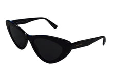 Load image into Gallery viewer, MIUMIU ミュウミュウ キャットアイ サングラス アイウェア SMU01V サイズ55□19 140 ブラック ゴールド 良品 中古 4b003366