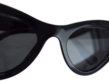 Load image into Gallery viewer, MIUMIU ミュウミュウ キャットアイ サングラス アイウェア SMU01V サイズ55□19 140 ブラック ゴールド 良品 中古 4b003366