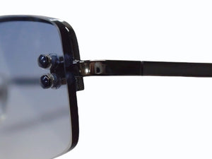 CHANEL シャネル リムレス サングラス 4093-B c.108/19 サイズ56□16 130 ブルー シルバー カラーレンズ 美品 中古 4b003368