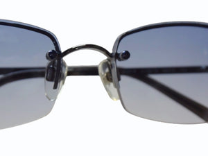 CHANEL シャネル リムレス サングラス 4093-B c.108/19 サイズ56□16 130 ブルー シルバー カラーレンズ 美品 中古 4b003368