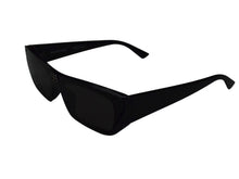 Load image into Gallery viewer, BALENCIAGA バレンシアガ SHIELD RECTANGLE サングラス ブラック プラスチック ロゴ アイウェア スクエア 99☐1-140 BB0080S シルバー金具 美品 中古 4b003371