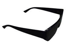 Load image into Gallery viewer, BALENCIAGA バレンシアガ SHIELD RECTANGLE サングラス ブラック プラスチック ロゴ アイウェア スクエア 99☐1-140 BB0080S シルバー金具 美品 中古 4b003371