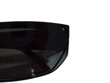Load image into Gallery viewer, BALENCIAGA バレンシアガ SHIELD RECTANGLE サングラス ブラック プラスチック ロゴ アイウェア スクエア 99☐1-140 BB0080S シルバー金具 美品 中古 4b003371