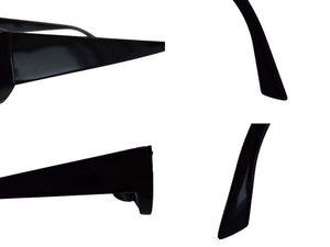 BALENCIAGA バレンシアガ SHIELD RECTANGLE サングラス ブラック プラスチック ロゴ アイウェア スクエア 99☐1-140 BB0080S シルバー金具 美品 中古 4b003371