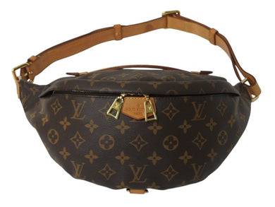 LOUIS VUITTON ルイヴィトン ボディバッグ M43644 バムバッグ ブラウン モノグラムキャンバス 美品 中古 4b003375