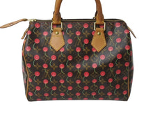 Load image into Gallery viewer, LOUIS VUITTON ルイヴィトン モノグラムチェリー スピーディ25 ハンドバッグ M95009 村上隆 ブラウン 美品 中古 4b003381