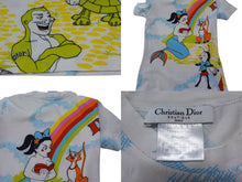 Load image into Gallery viewer, Christian Dior クリスチャンディオール ガリアーノ期 総柄プリント Ｔシャツ 2P12155023 コットン ホワイト サイズ6 美品 中古 4b003382