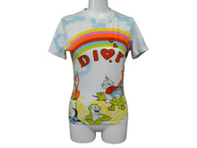 Load image into Gallery viewer, Christian Dior クリスチャンディオール ガリアーノ期 総柄プリント Ｔシャツ 2P12155023 コットン ホワイト サイズ6 美品 中古 4b003382