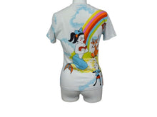 Load image into Gallery viewer, Christian Dior クリスチャンディオール ガリアーノ期 総柄プリント Ｔシャツ 2P12155023 コットン ホワイト サイズ6 美品 中古 4b003382