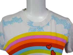 Christian Dior クリスチャンディオール ガリアーノ期 総柄プリント Ｔシャツ 2P12155023 コットン ホワイト サイズ6 美品 中古 4b003382
