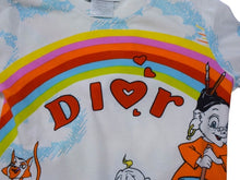 Load image into Gallery viewer, Christian Dior クリスチャンディオール ガリアーノ期 総柄プリント Ｔシャツ 2P12155023 コットン ホワイト サイズ6 美品 中古 4b003382
