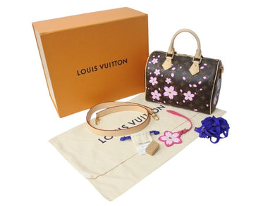 新品未使用 LOUIS VUITTON ルイヴィトン LV TM スピーディー バンドリエール25 チェリーブロッサム ハンドバッグ M14174 中古 4b003384