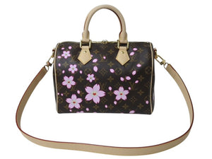 新品未使用 LOUIS VUITTON ルイヴィトン LV TM スピーディー バンドリエール25 チェリーブロッサム ハンドバッグ M14174 中古 4b003384