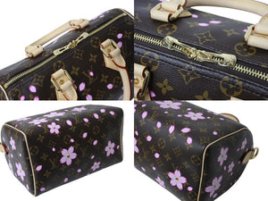 新品未使用 LOUIS VUITTON ルイヴィトン LV TM スピーディー バンドリエール25 チェリーブロッサム ハンドバッグ M14174 中古 4b003384
