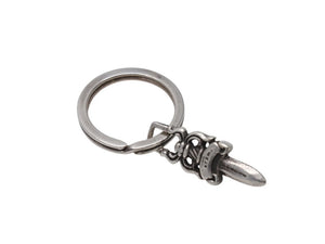 CHROME HEARTS クロムハーツ 約ダガー スプリットキーリング キーホルダー チャーム 重量10.9g シルバー925 良品 中古 4b003385 