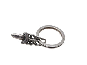 CHROME HEARTS クロムハーツ 約ダガー スプリットキーリング キーホルダー チャーム 重量10.9g シルバー925 良品 中古 4b003385 