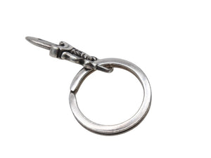 CHROME HEARTS クロムハーツ 約ダガー スプリットキーリング キーホルダー チャーム 重量10.9g シルバー925 良品 中古 4b003385 