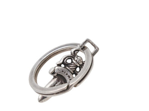 CHROME HEARTS クロムハーツ 約ダガー スプリットキーリング キーホルダー チャーム 重量10.9g シルバー925 良品 中古 4b003385 