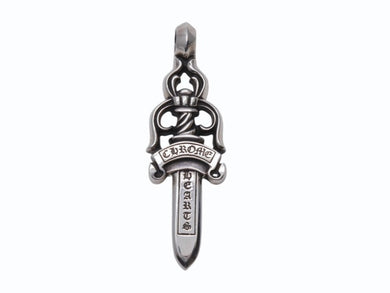 極美品 CHROME HEARTS クロムハーツ ラージ ダガー ラージ ダガー ペンダント チャーム 重量約38.1g.925刻印 シルバー925 中古 4b003387 