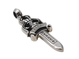 極美品 CHROME HEARTS クロムハーツ ラージ ダガー ラージ ダガー ペンダント チャーム 重量約38.1g.925刻印 シルバー925 中古 4b003387 