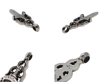 画像をギャラリービューアに読み込む, 極美品 CHROME HEARTS クロムハーツ ラージ ダガー ラージ ダガー ペンダント チャーム 重量約38.1g.925刻印 シルバー925 中古 4b003387 