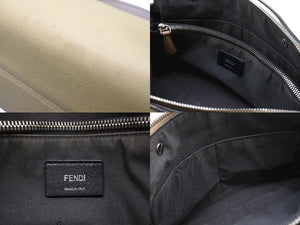 FENDI フェンディ バイザウェイ ミディアム ハンドバッグ ショルダーバッグ 2WAY 8BL124 レザー イエロー シルバー金具 良品 中古 4b003392