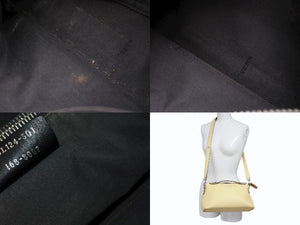 FENDI フェンディ バイザウェイ ミディアム ハンドバッグ ショルダーバッグ 2WAY 8BL124 レザー イエロー シルバー金具 良品 中古 4b003392