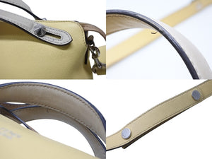 FENDI フェンディ バイザウェイ ミディアム ハンドバッグ ショルダーバッグ 2WAY 8BL124 レザー イエロー シルバー金具 良品 中古 4b003392