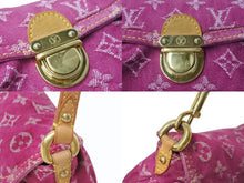 Load image into Gallery viewer, 極美品 LOUIS VUITTON ルイヴィトン ミニプリーティ ワンショルダーバッグ M95216 モノグラム デニム ピンク 中古 4b003394