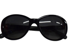 Load image into Gallery viewer, CHANEL シャネル ツイード サングラス ブラック プラスチック アイウェア ココマーク 小物 56☐17 5241 シルバー金具 美品 中古 4b003395