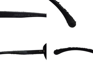 CHANEL シャネル ツイード サングラス ブラック プラスチック アイウェア ココマーク 小物 56☐17 5241 シルバー金具 美品 中古 4b003395