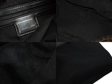 Load image into Gallery viewer, FENDI フェンディ マンマバケット ワンショルダーバッグ ズッカ柄 キャンバス レザー ブラウン ブラックメタル金具 美品 中古 4b003401