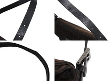 Load image into Gallery viewer, FENDI フェンディ マンマバケット ワンショルダーバッグ ズッカ柄 キャンバス レザー ブラウン ブラックメタル金具 美品 中古 4b003401